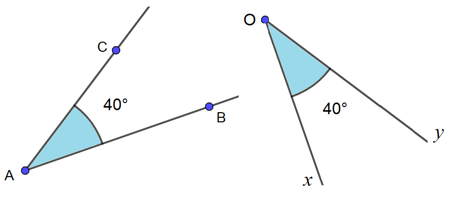 Vocabulaire des angles aigus